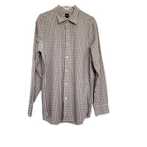 Gap Shirt Button Front Long Sleeve Plaid  Men's XL‎